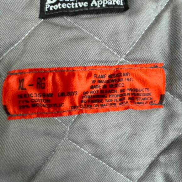 Bulwark Protective Apparel Blue Full Zip Jacket Men's XL FR Flame Resistant - Picture 12 of 15